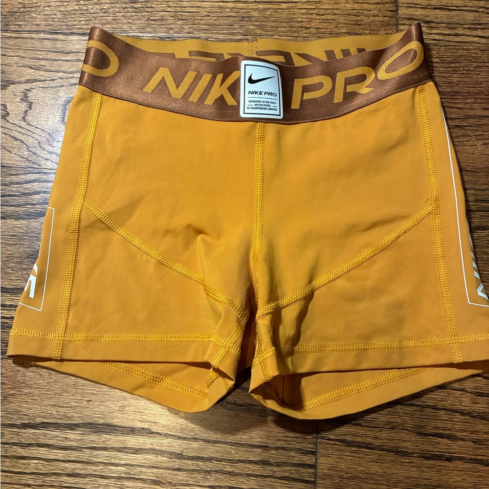 Nike Pro Burnt Orange Shorts